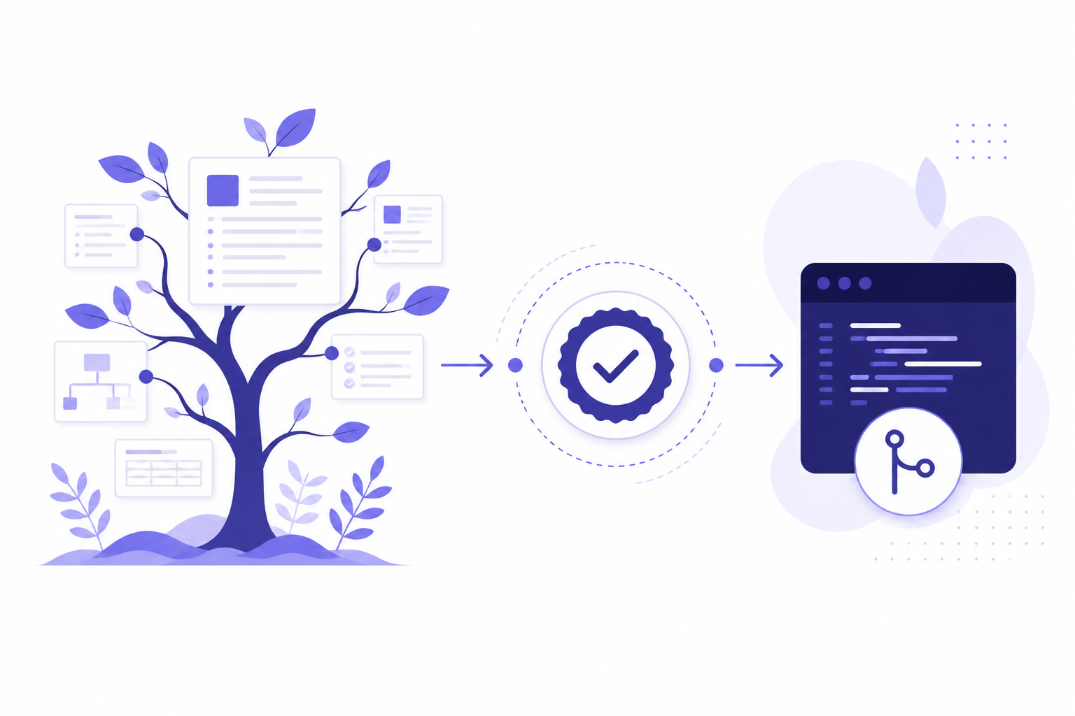 Custom cover illustration for Introducing EasySpecs: the Spec Review Platform